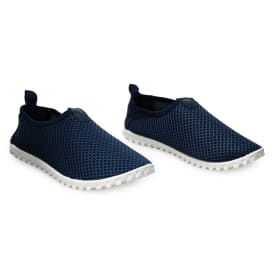 ladies navy blue mesh water shoes | Five Below