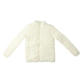 Juniors White Puffer Jacket