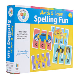 match & learn: spelling fun jigsaw cards for kids | Five Below