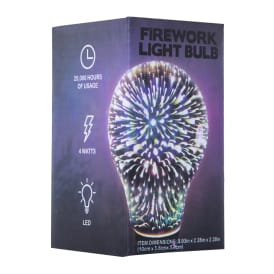 LED Firework Light Bulb, 4-Watt