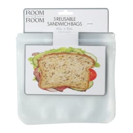Bpa-Free Reusable Sandwich Bags 3-Count