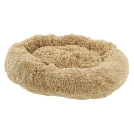 Round Faux Fur Pet Bed 22in