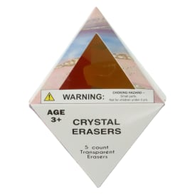 5-Count Crystal Erasers Set