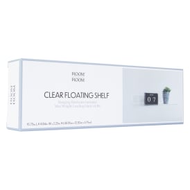 Clear Floating Shelf 15.75in x 4.8in