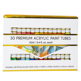 Premium Acrylic Paint Tubes 30-Count Set