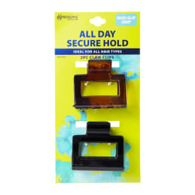 Expressions® Rectangle Claw Clip 2-Pack