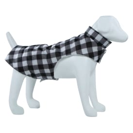 Black & White Holiday Plaid Dog Jacket