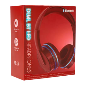 dual bluetooth LED wireless headphones