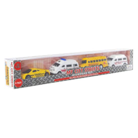 My City Streets Friction Vehicles 4-Pack