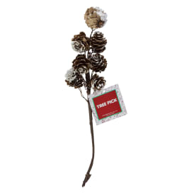 Faux Pinecone Christmas Pick 12.6in