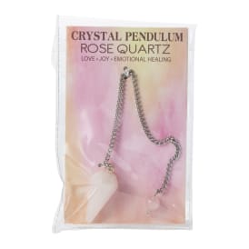 Healing Crystal Pendulum - Rose Quartz