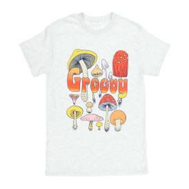 'Groovy' Mushroom Graphic Tee