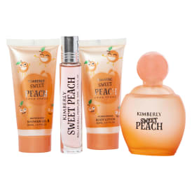 kimberly sweet peach limited edition bath body set 4-piece