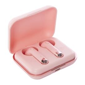 Chrome Bluetooth® Earbuds With Mic & Case