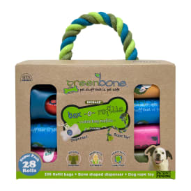 Greenbone™ Pet Waste Bag Refills, Dispenser & Toy Kit With 336 Bags (Styles May Vary)