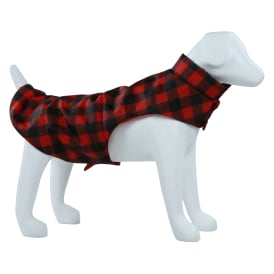 Black & White Holiday Plaid Dog Jacket