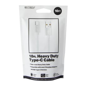 Heavy Duty USB-C To USB-A Cable 10ft