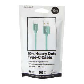 Heavy Duty USB-C To USB-A Cable 10ft