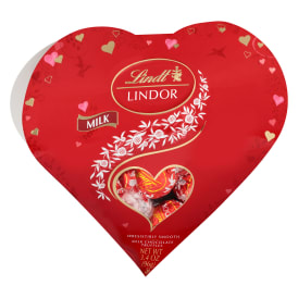 Lindt® Lindor Milk Chocolate Truffles Heart Box 3.4oz