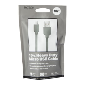 10ft Heavy Duty Micro-USB Cable