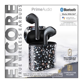 Encore Bluetooth® Earbuds With Microphone & Pattern Case