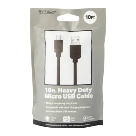 10ft Heavy Duty Micro-USB Cable