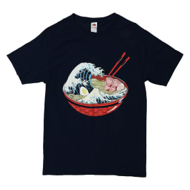 Great Wave Ramen Bowl Graphic Tee