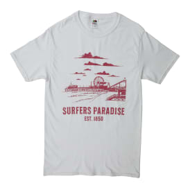 Retro Surfer's Paradise Graphic Tee