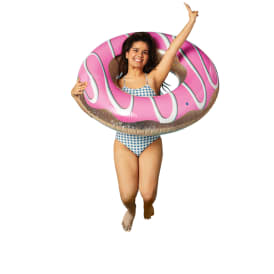 Frosted Donut inflatable inner Tube Pool Float 40in