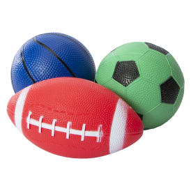Mini Sports Balls 3-Pack (Styles May Vary)