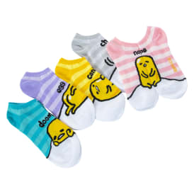 Gudetama Women's 5 Pack No Show Socks, yellow dark accents, Sock Size 9-11;  Fits Shoe Size 4-10.5 : : Clothing, Shoes & Accessories