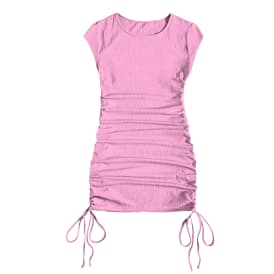 Juniors Pink Rouched Dress