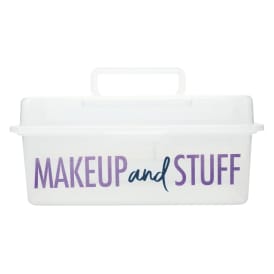 Makeup Organizer Box With Tray 9.6in x 5.6in