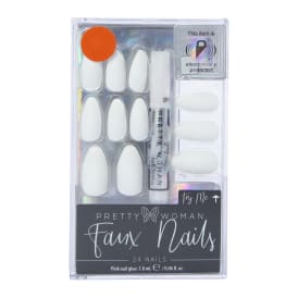 Pretty Woman Faux Nails 24-Piece Set - White