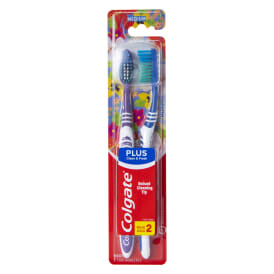 colgate® plus clean & fresh medium toothbrushes 2-count | Five Below