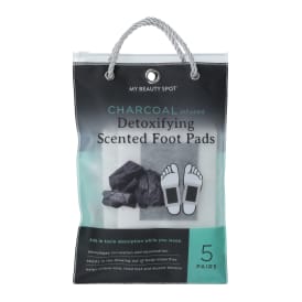 Charcoal-infused Detoxifying Scented Foot Pads, 5 Pairs