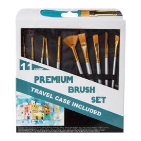 10-Piece Premium Paint Brush Set With Case