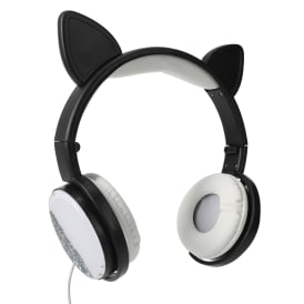 Glitter Cat Liquid Glitter Aux-in Headphones With Mic
