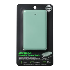 Solid Color 5000mAh Portable Power Bank