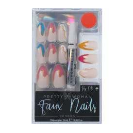 Pretty Woman Faux Nails 24-Piece Set With Nail Glue