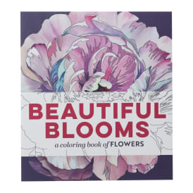 beautiful blooms: a coloring book of flowers | Five Below