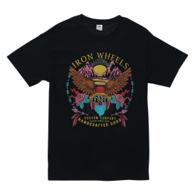 'Iron Wheels Custom Company' Skeleton Graphic Tee