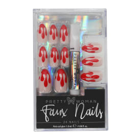 Halloween Faux Nails 24-Piece Set With Nail Glue