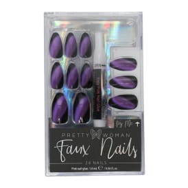 Halloween Faux Nails 24-Piece Set With Nail Glue