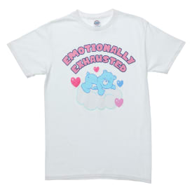 'emotionally exhausted' care bears™ graphic tee