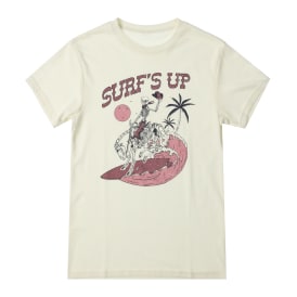 Skeleton Cowboy 'surf's Up' Graphic Tee