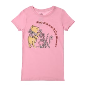 Juniors Winnie The Pooh 'stop & Smell The Flowers' Graphic Tee