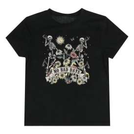 Juniors 'No Bad Days' Skeleton Graphic Tee