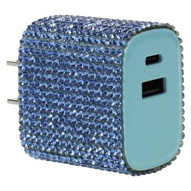 USB-A & USB-C Bling Dual Wall Charger 3.1 Amp
