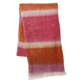 Handwoven Mohair Wool Throw Blanket 50in x 60in